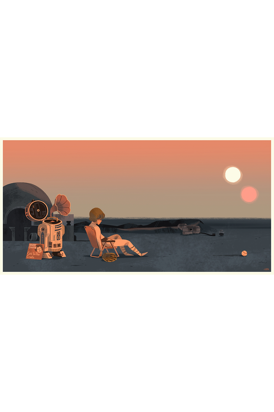 "Luke" Metallic Print by Glen Brogan