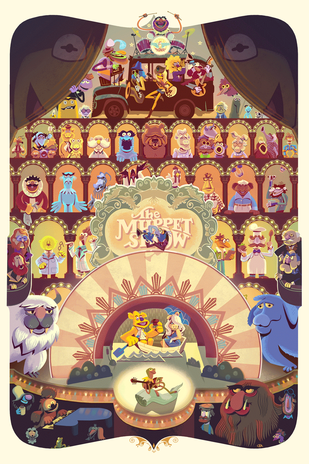 "It's Time To Play The Music" Metallic Print by Glen Brogan