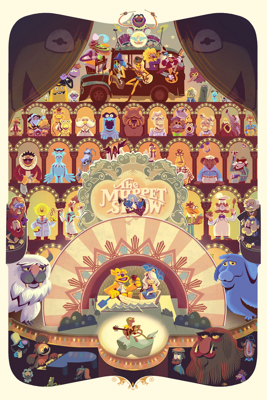 "It's Time To Play The Music" Metallic Print by Glen Brogan