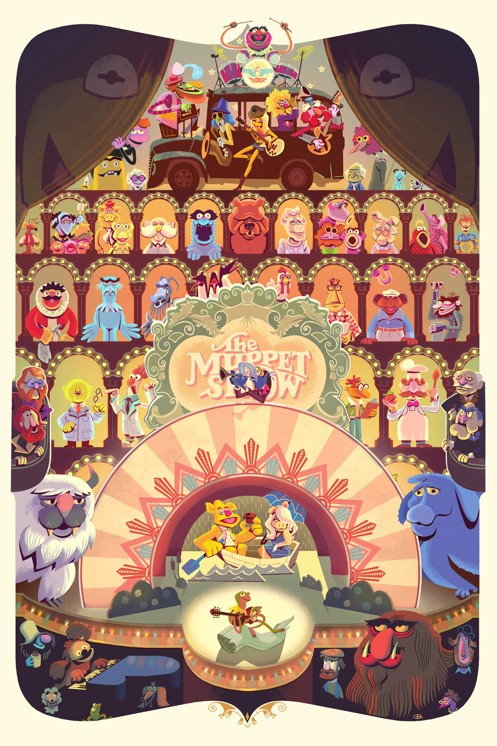 "It's Time To Play The Music" Metallic Print by Glen Brogan