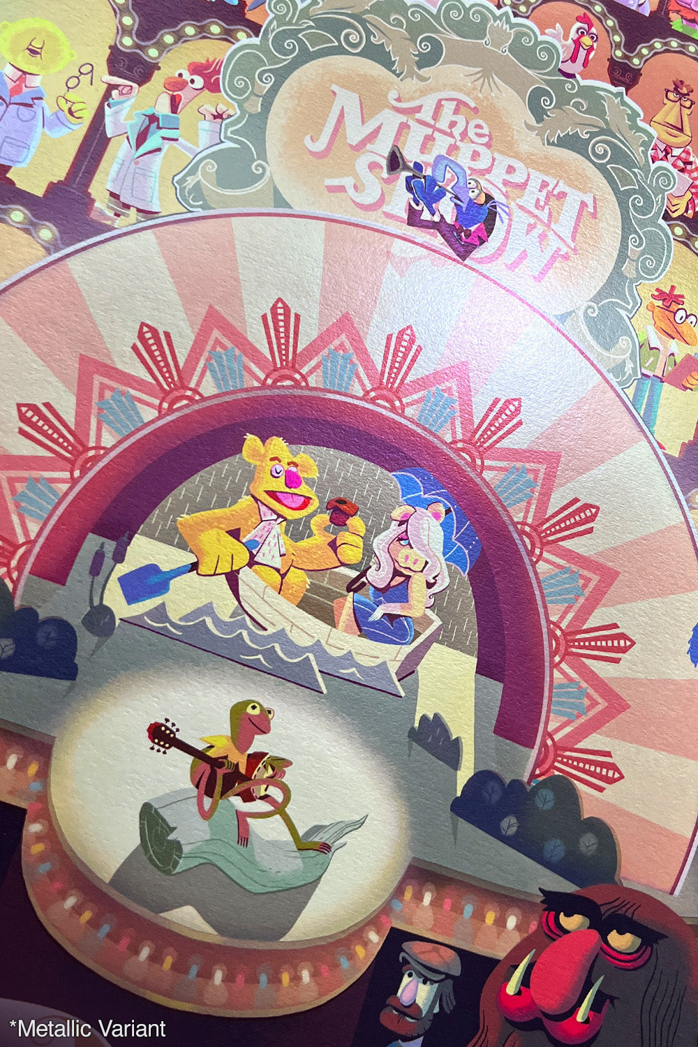 "It's Time To Play The Music" Metallic Print by Glen Brogan