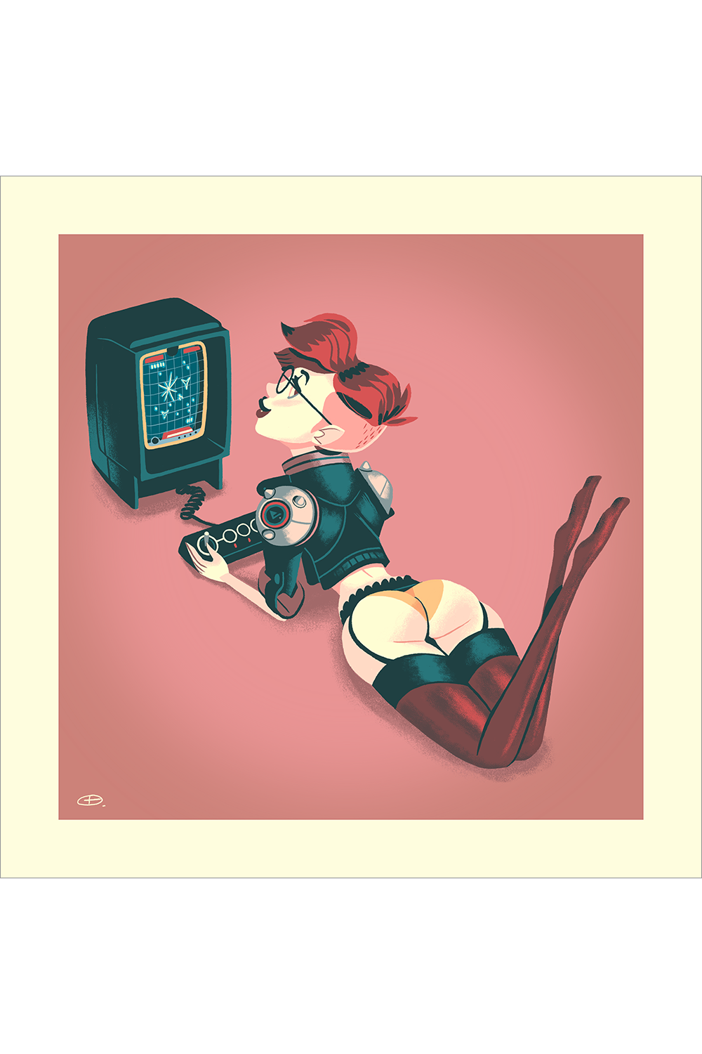 "Vectrex Girl" by Glen Brogan