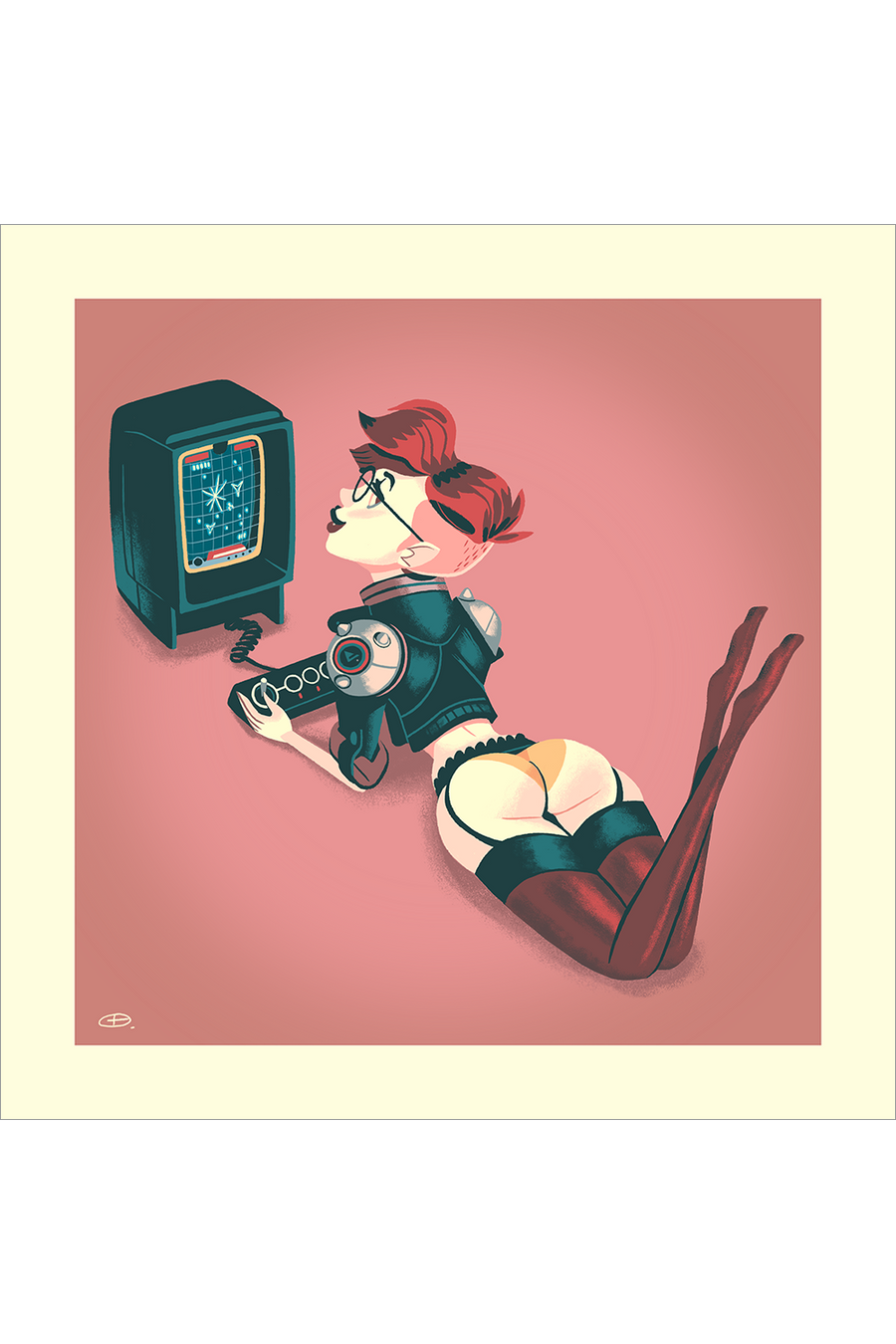 "Vectrex Girl" by Glen Brogan