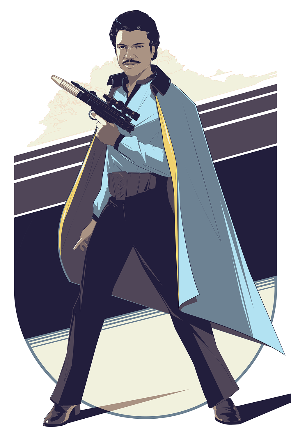 "Lando" Metallic and Regular Prints