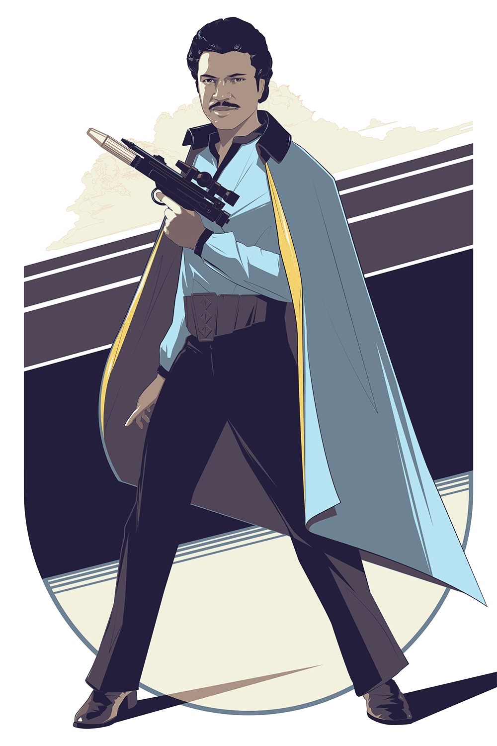 "Lando" Metallic and Regular Prints