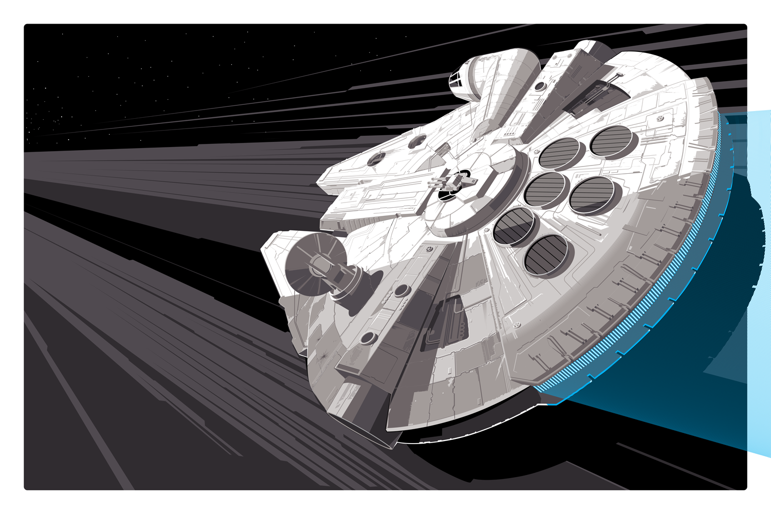 "Falcon" Metallic and Regular Prints