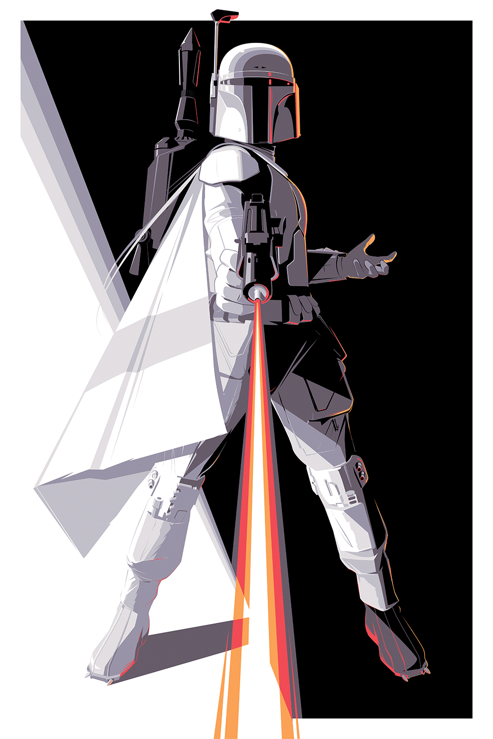 "Proto Fett" Metallic and Regular Prints