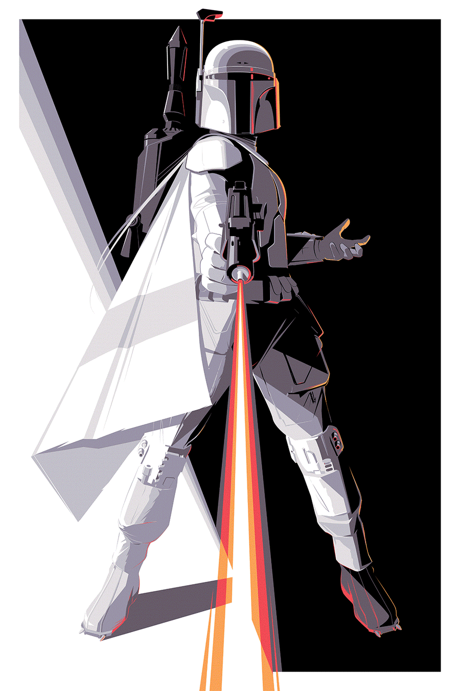 "Proto Fett" Metallic and Regular Prints