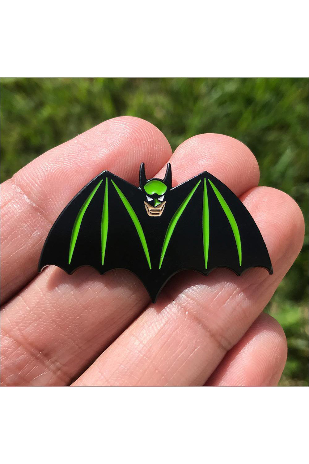 589. "Batman" Green Pin by Hellraiser Designs