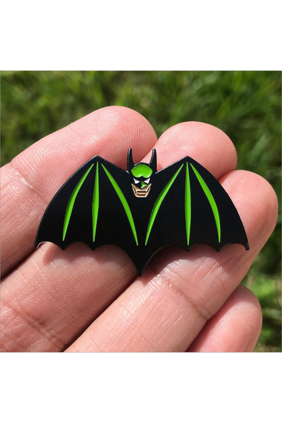 589. "Batman" Green Pin by Hellraiser Designs