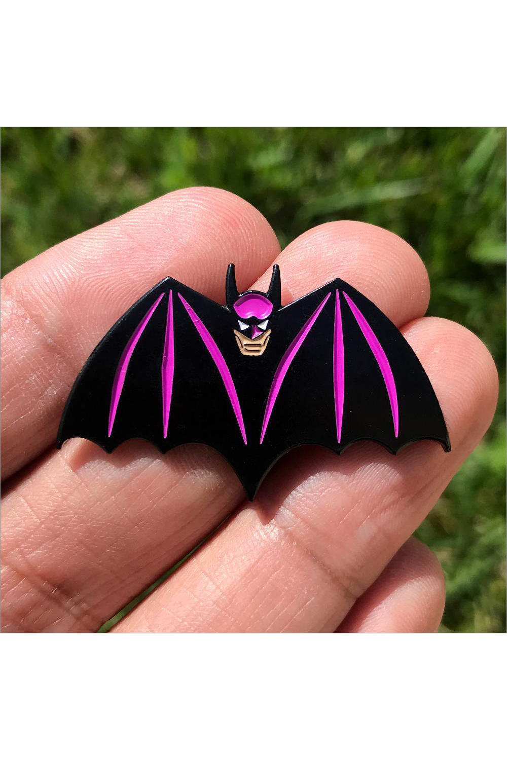 591. "Batman" Violet Pin by Hellraiser Designs