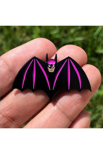 591. "Batman" Violet Pin by Hellraiser Designs