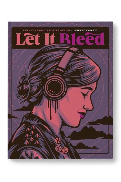 "Let It Bleed - 20 Years of Concert Poster Design" Book by Jeffrey Everett - Rockets Are Red