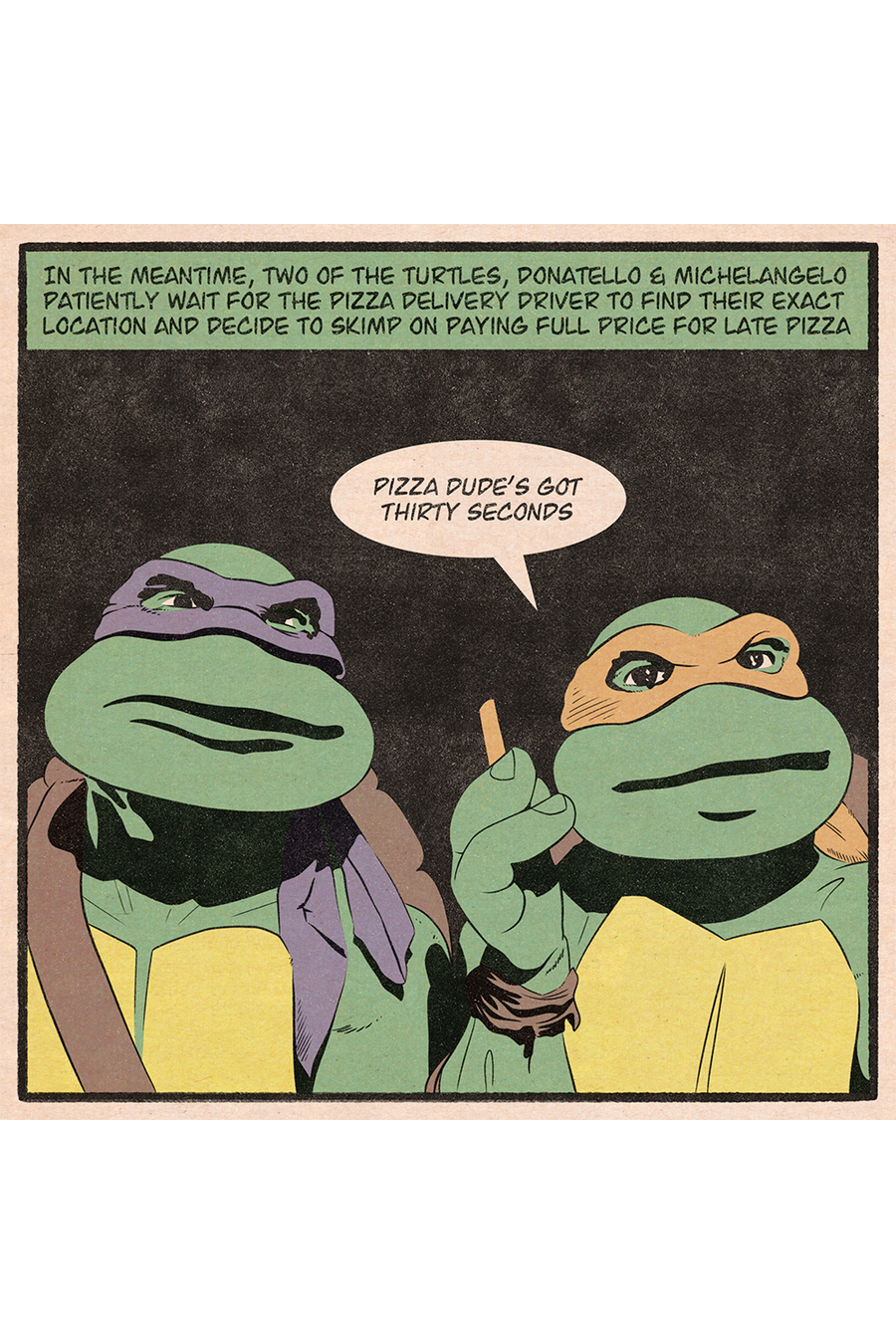 "Pizza Dude's Got Thirty Seconds" by Jerome Caskets