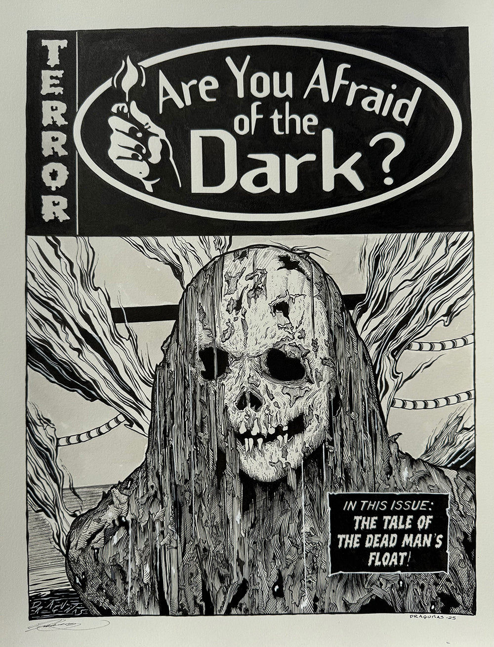 "Pool Monster" Original by Joe Dragunas