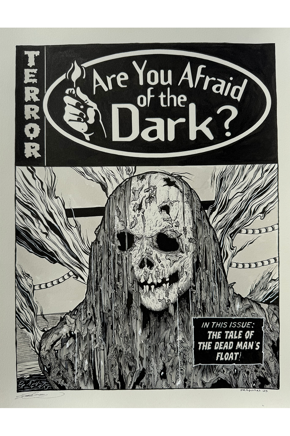 "Pool Monster" Original by Joe Dragunas