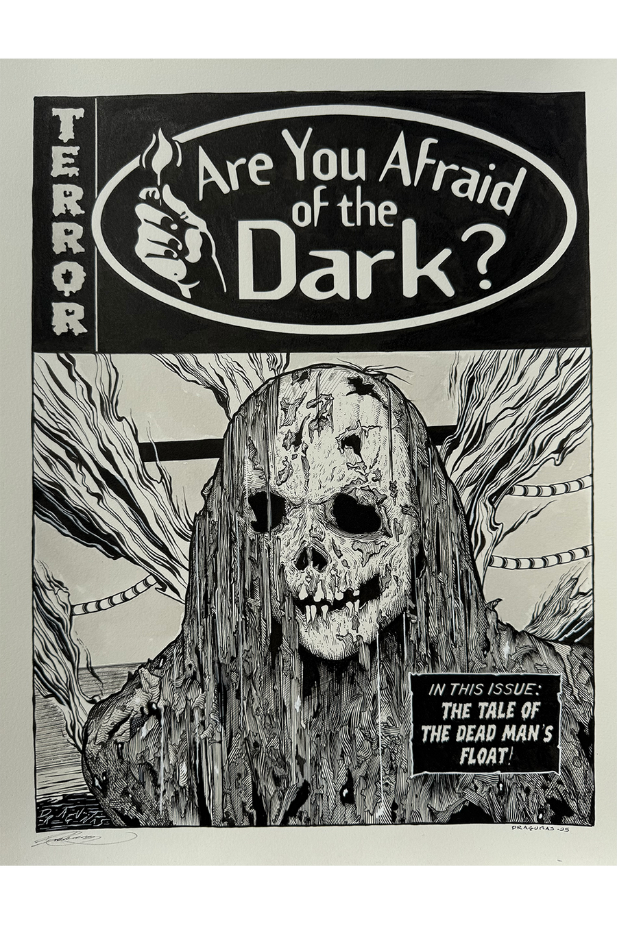 "Pool Monster" Original by Joe Dragunas