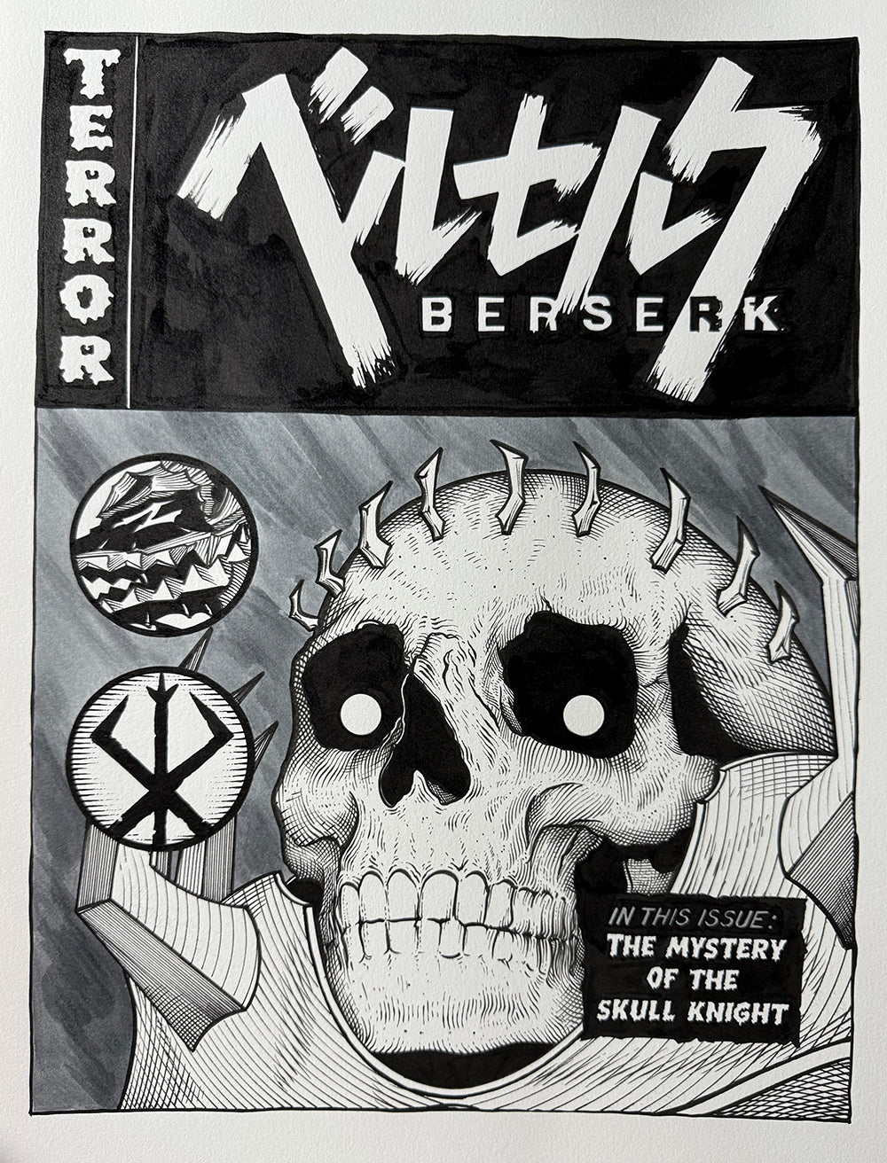 "Skull Knight" Original by Joe Dragunas