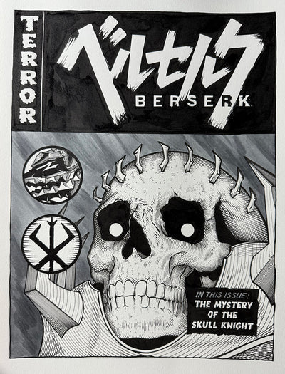 "Skull Knight" Original by Joe Dragunas