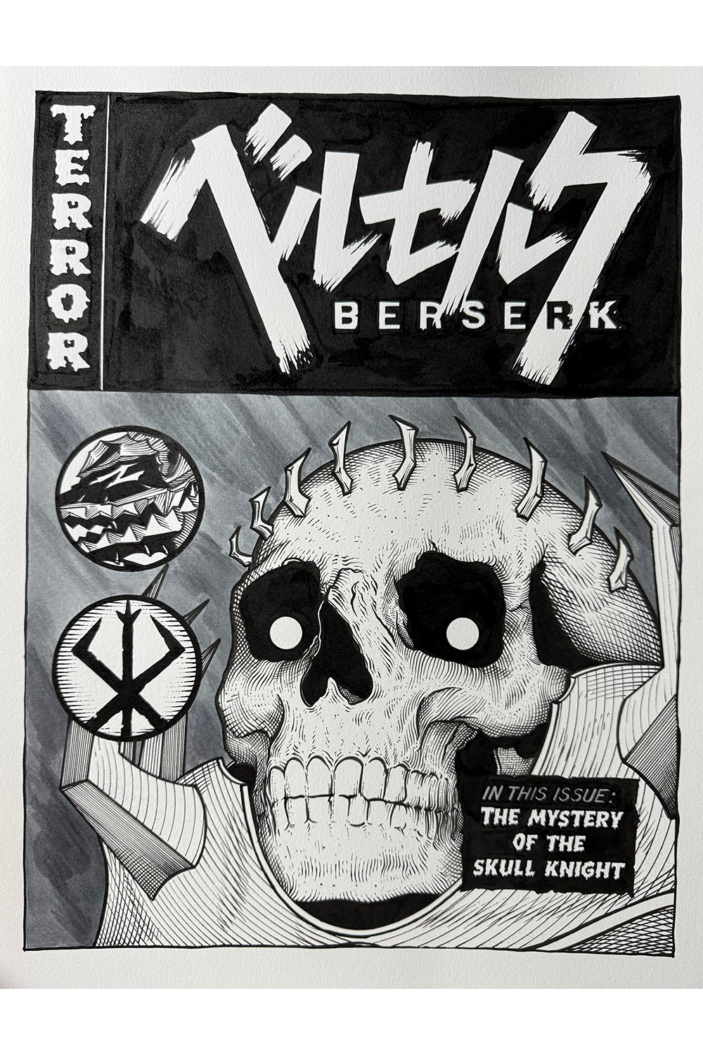 "Skull Knight" Original by Joe Dragunas