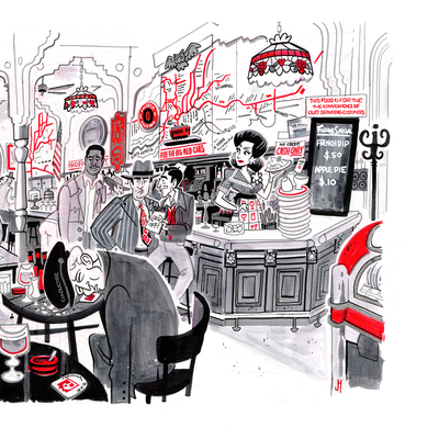 "The Terminal Station Bar" Original by Joey Mason