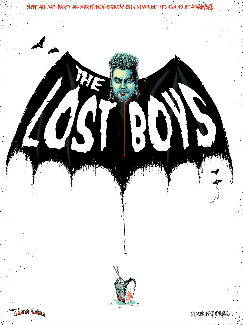 "One Thing About Living In Santa Carla I Never Could Stomach...All The Damn Vampires" by Josh Beamish