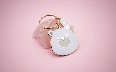 "White Bear" Keychain by Kelly McMahon