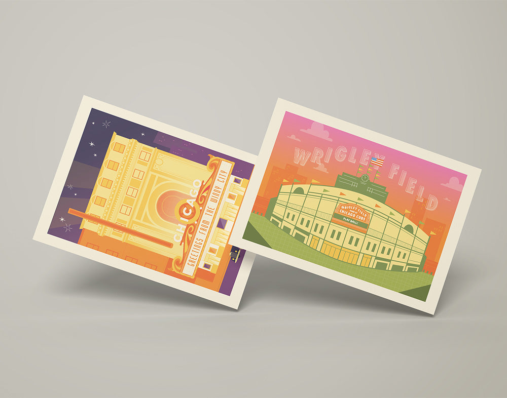 "Postcards from Chicago" Postcard Set by McMahon