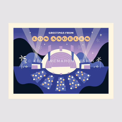 "Postcards from Los Angeles" Postcard Set by Kelly McMahon