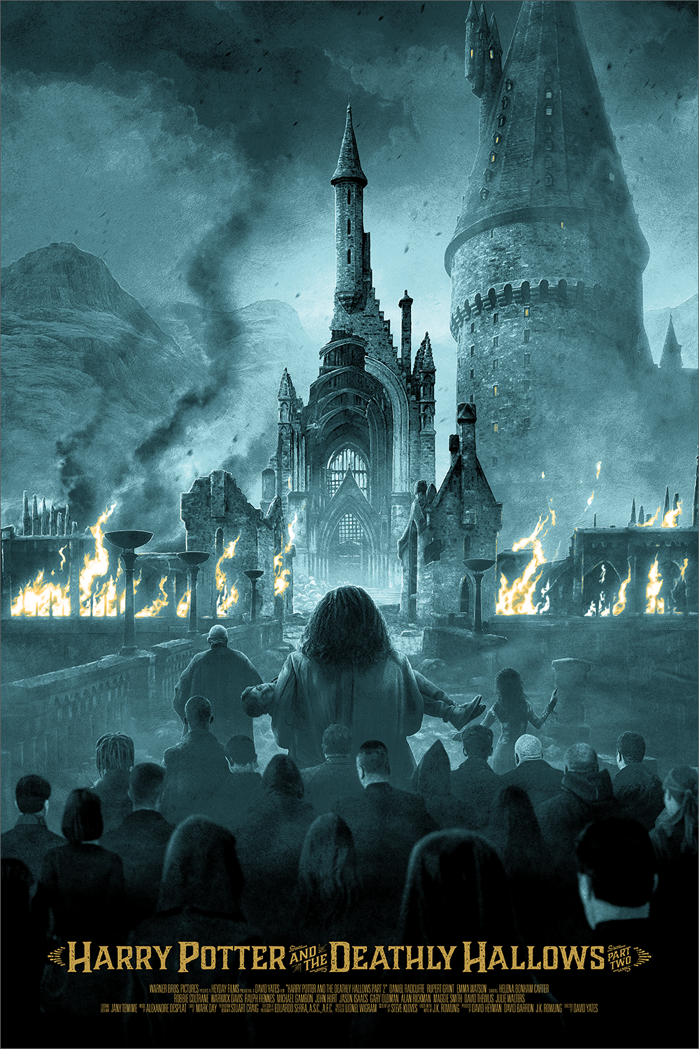 "The Battle of Hogwarts" by Kevin M Wilson / Ape Meets Girl