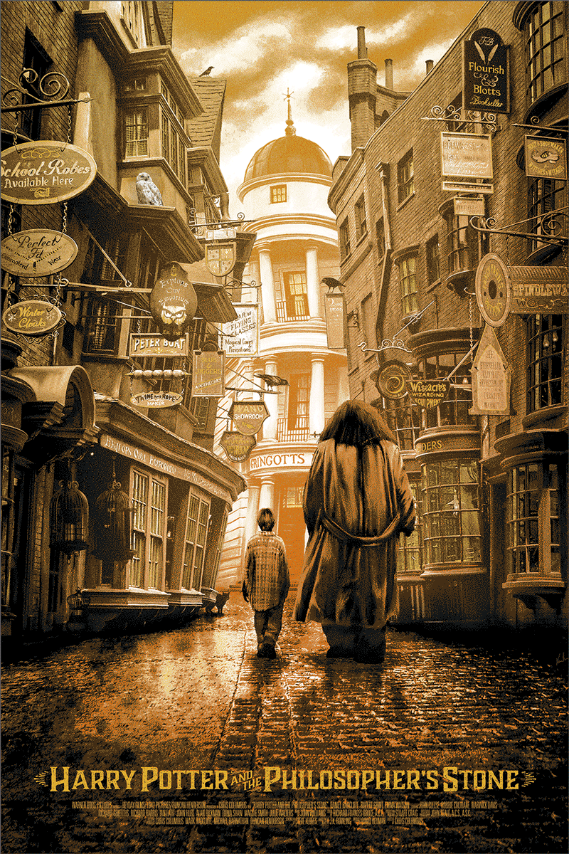 "Harry Potter and the Philosopher's Stone" Variant 1/1 by Kevin M Wilson (Ape Meets Girl)