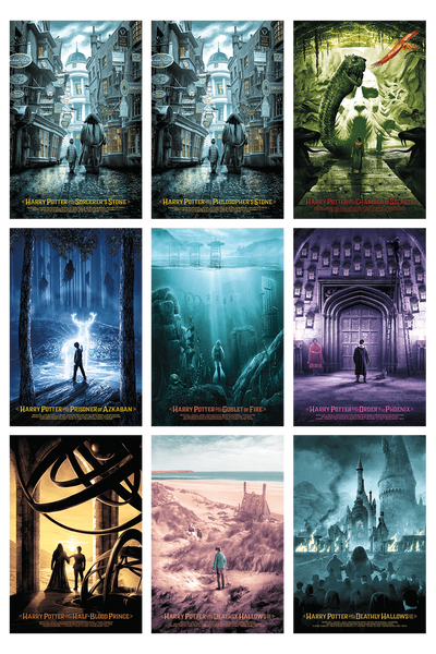 The Wizarding World Postcard Set by Kevin M Wilson / Ape Meets Girl