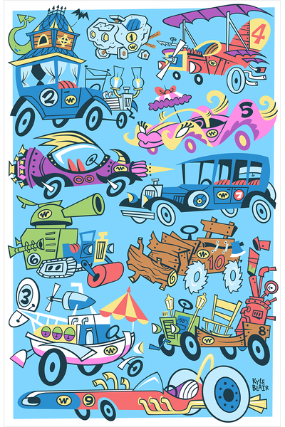 "W is for Wacky Races" by Kyle Blair
