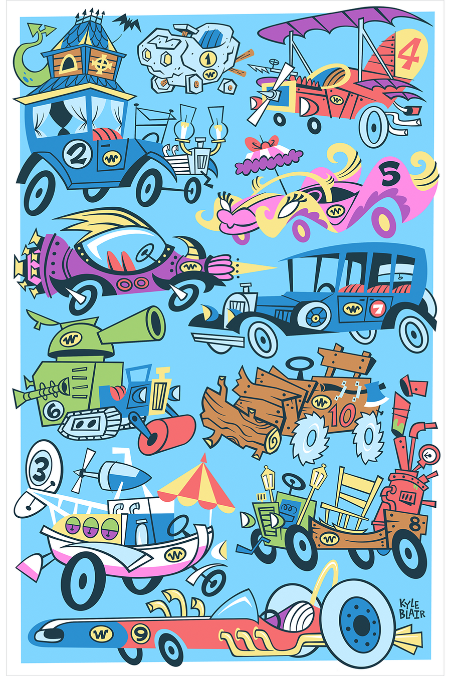 "W is for Wacky Races" by Kyle Blair