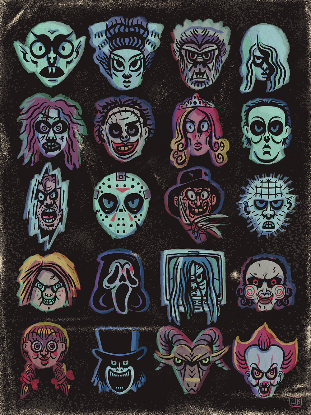 "Faces Of Horror" by Luke T Benson