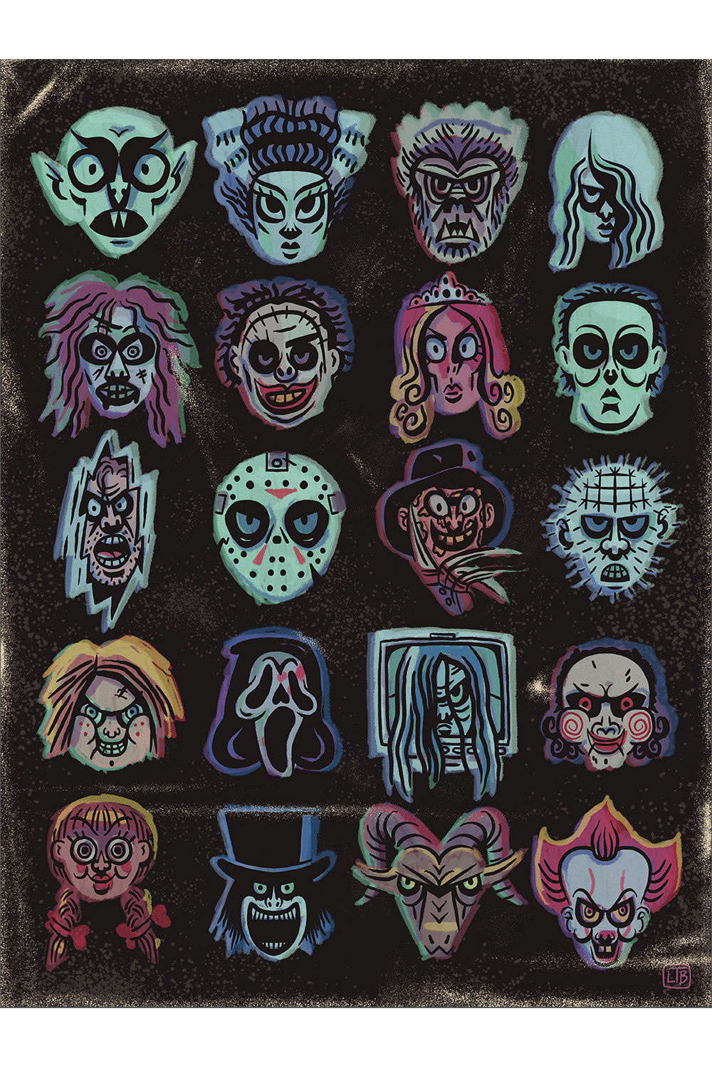 "Faces Of Horror" by Luke T Benson