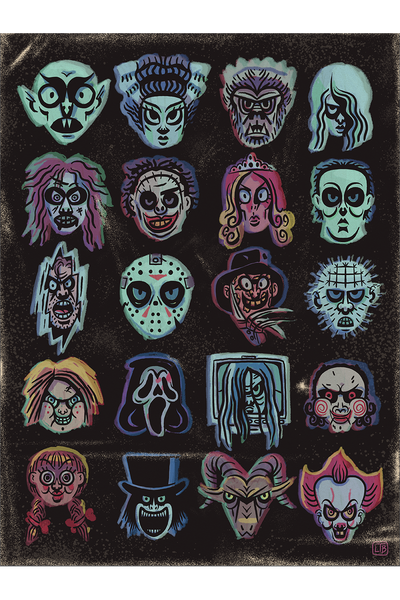 "Faces Of Horror" by Luke T Benson