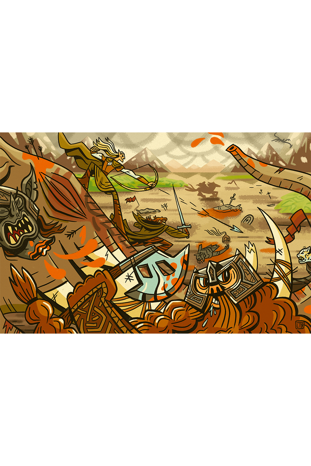 "The Battle of Pelennor Fields" by Luke T Benson