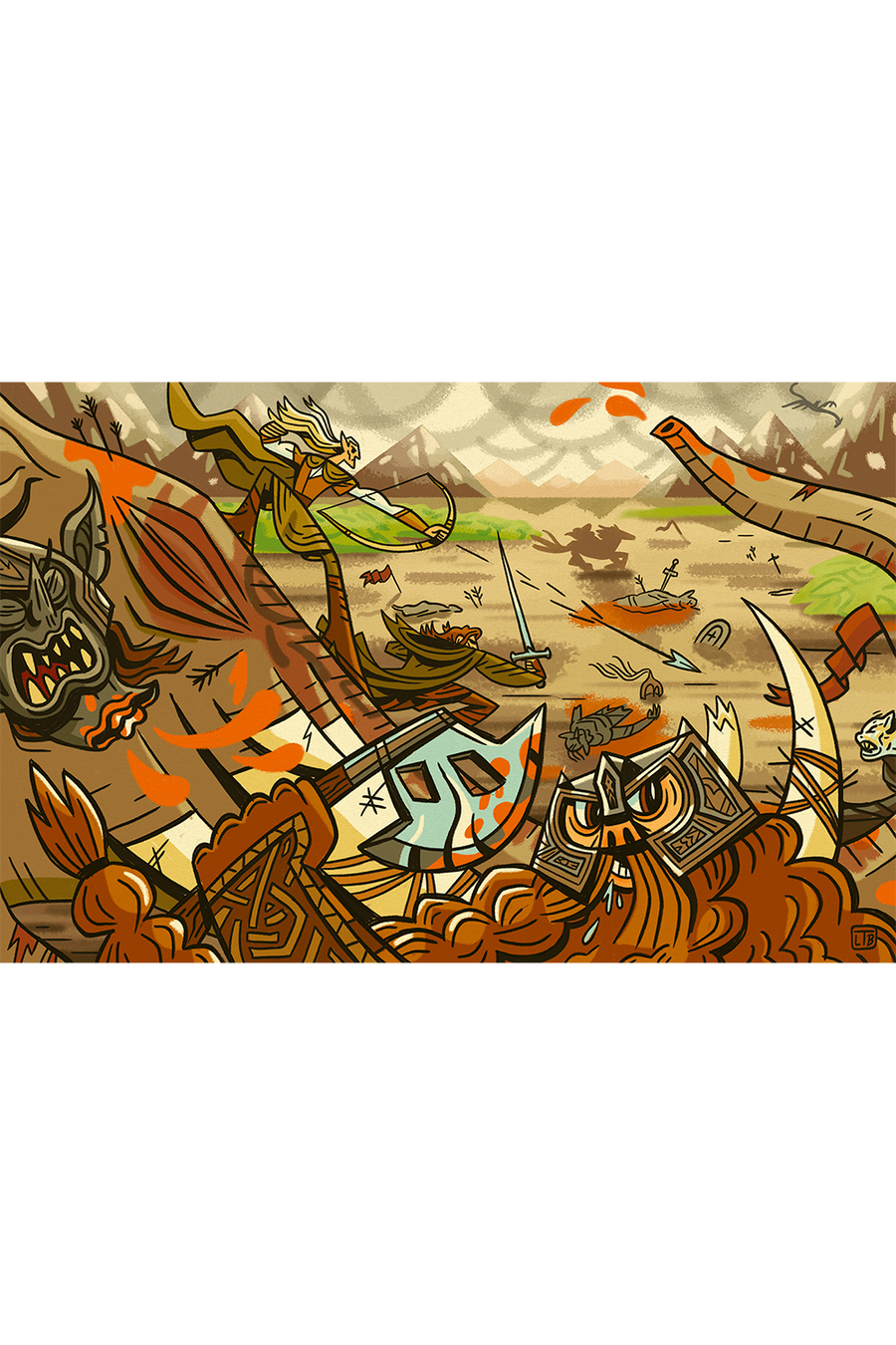 "The Battle of Pelennor Fields" by Luke T Benson