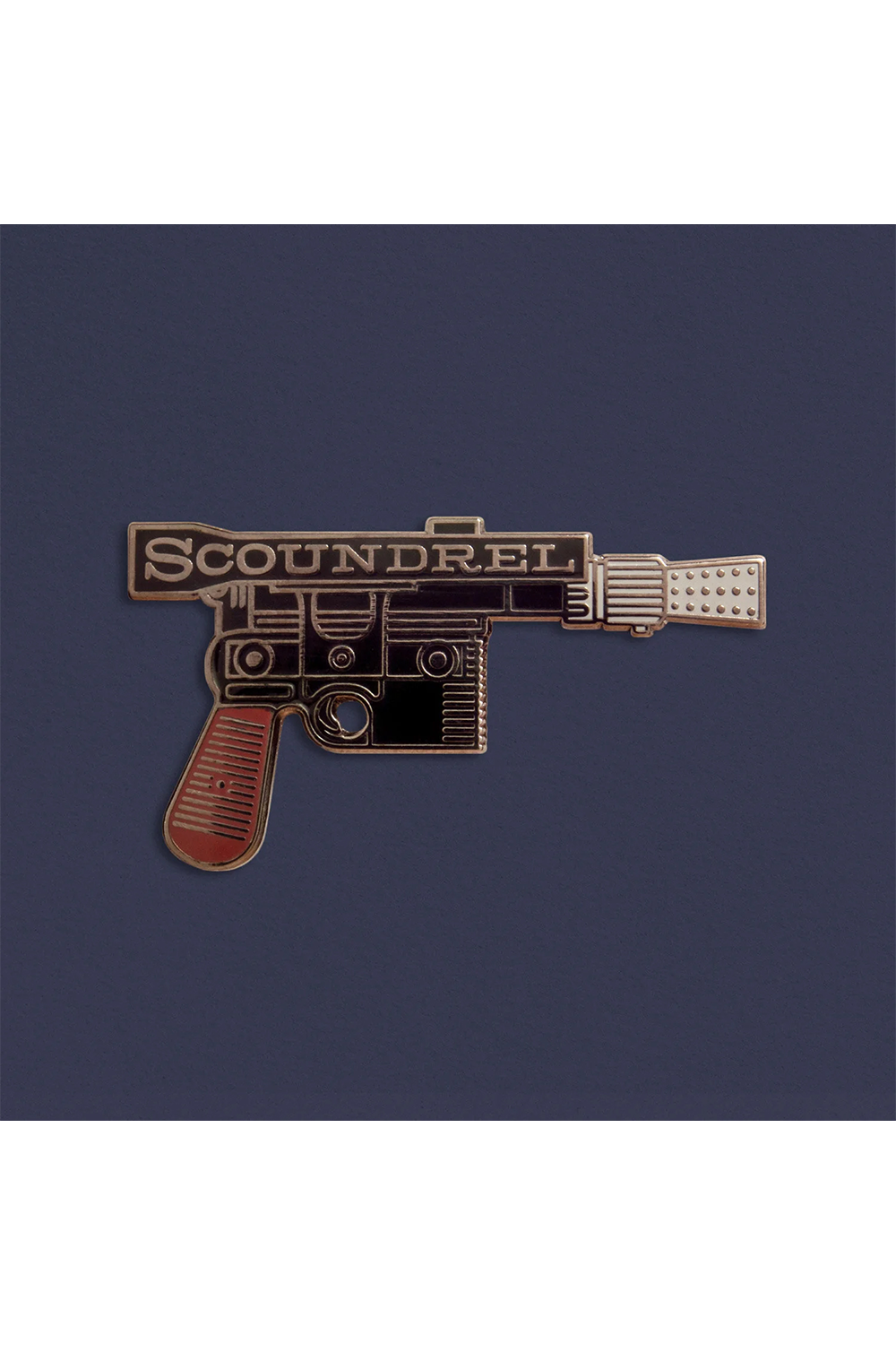 "Scoundrel Blaster" Pin by MacGuffin Goods