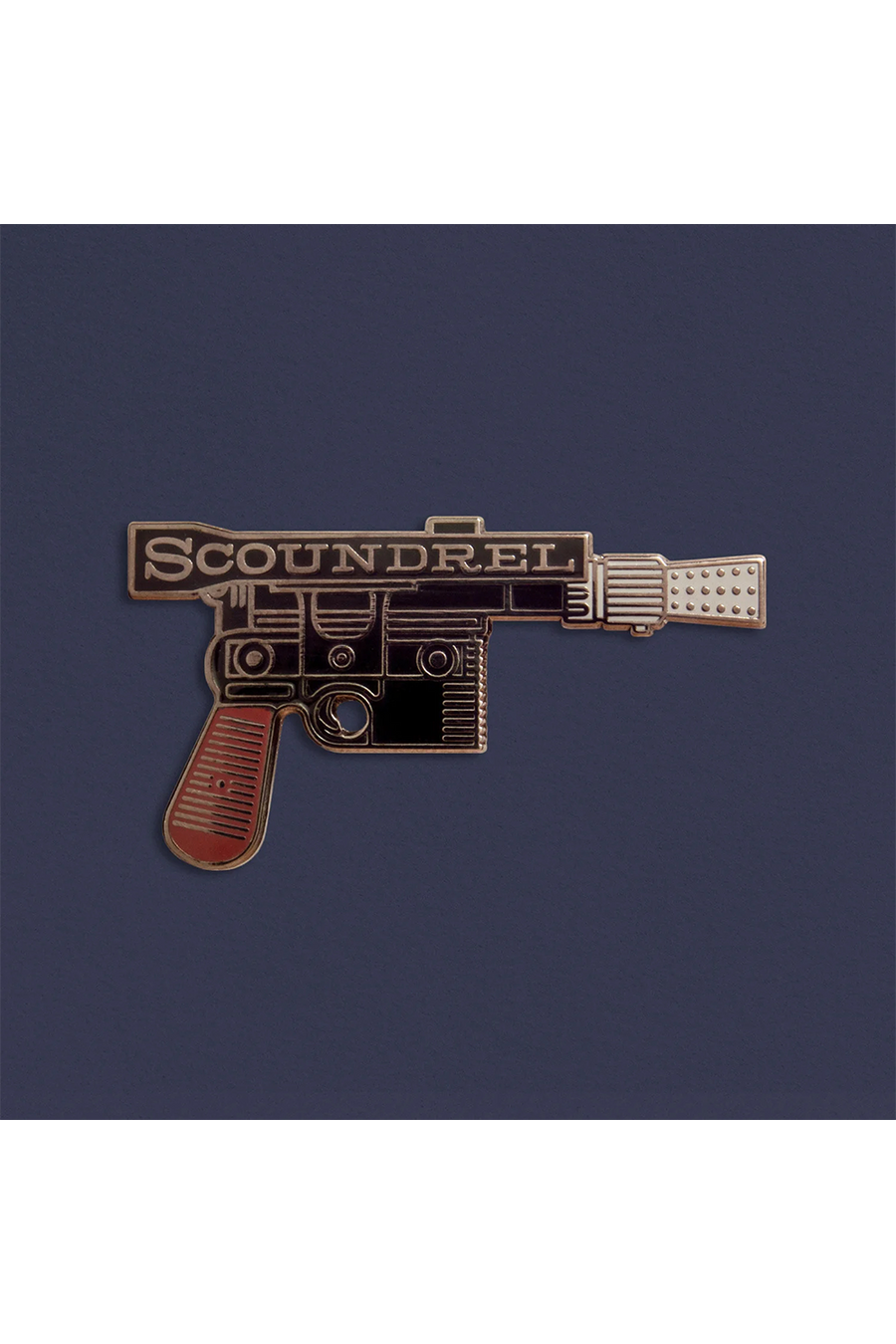 "Scoundrel Blaster" Pin by MacGuffin Goods