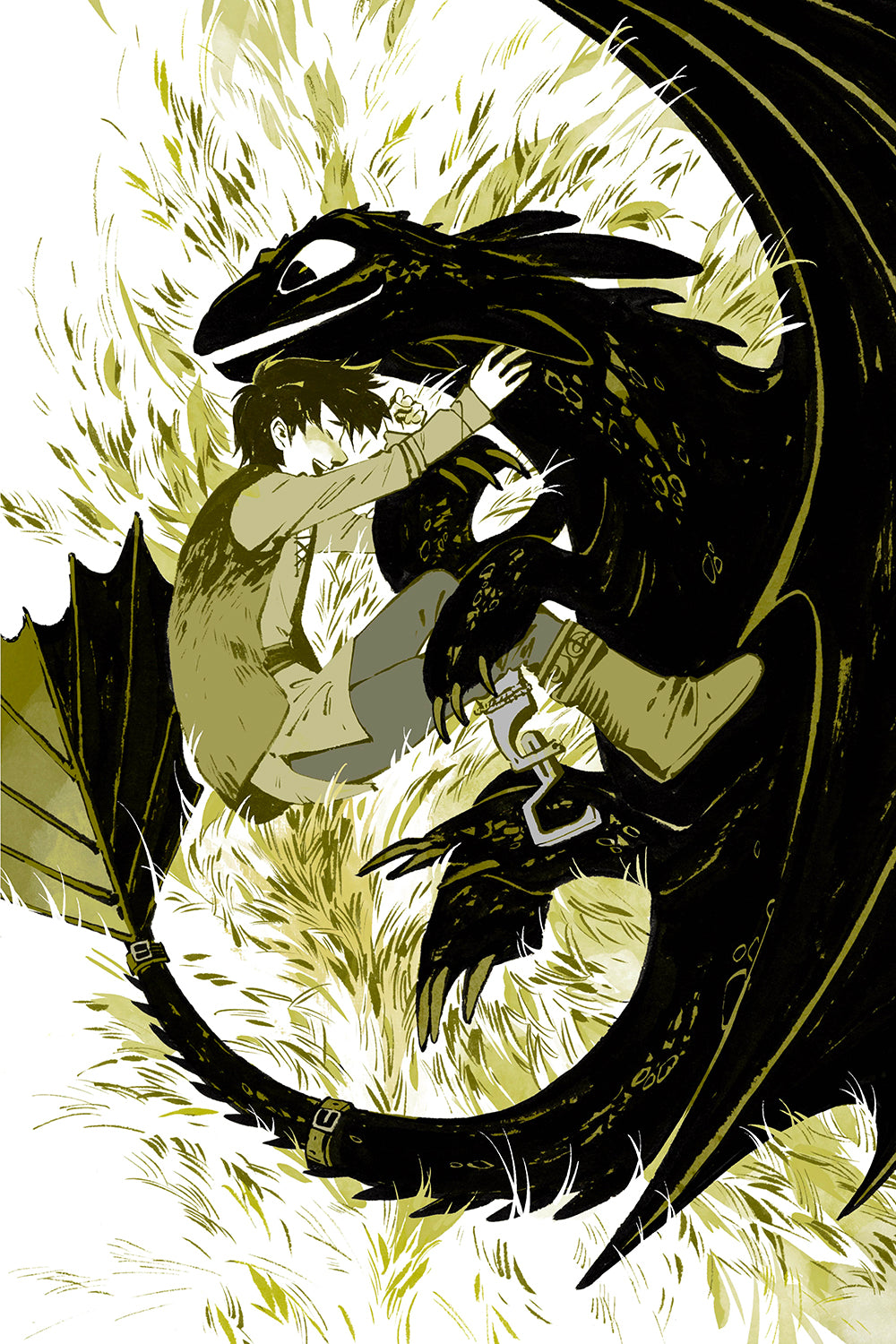 "Hiccup and Toothless" by Mary Ainza