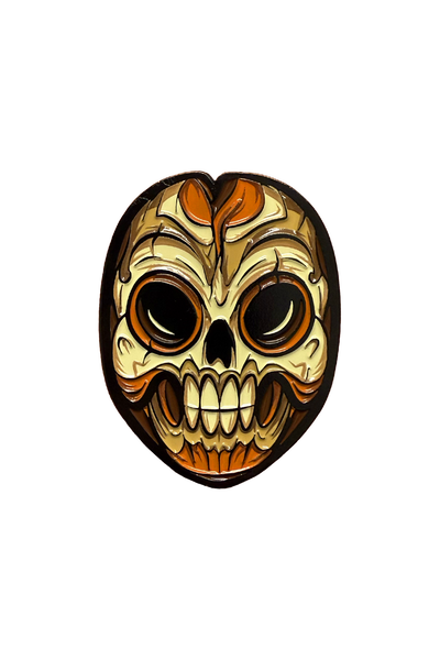 "Skeleton Mask" Pin by Matthew Johnson