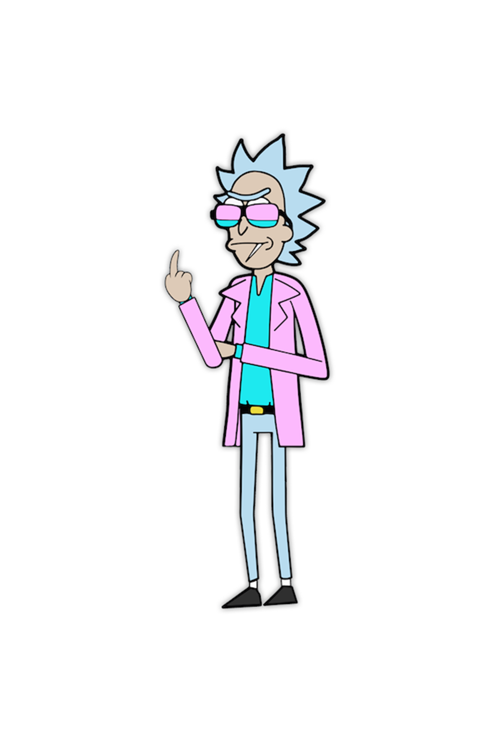 609. "Miami Rick" Pin by Hellraiser Designs