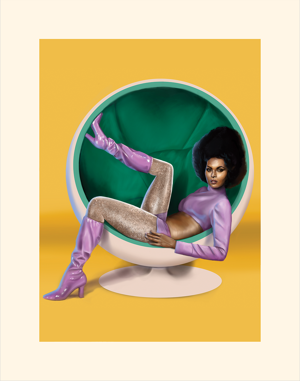 25. "Ball Chair" by Mona Collentine