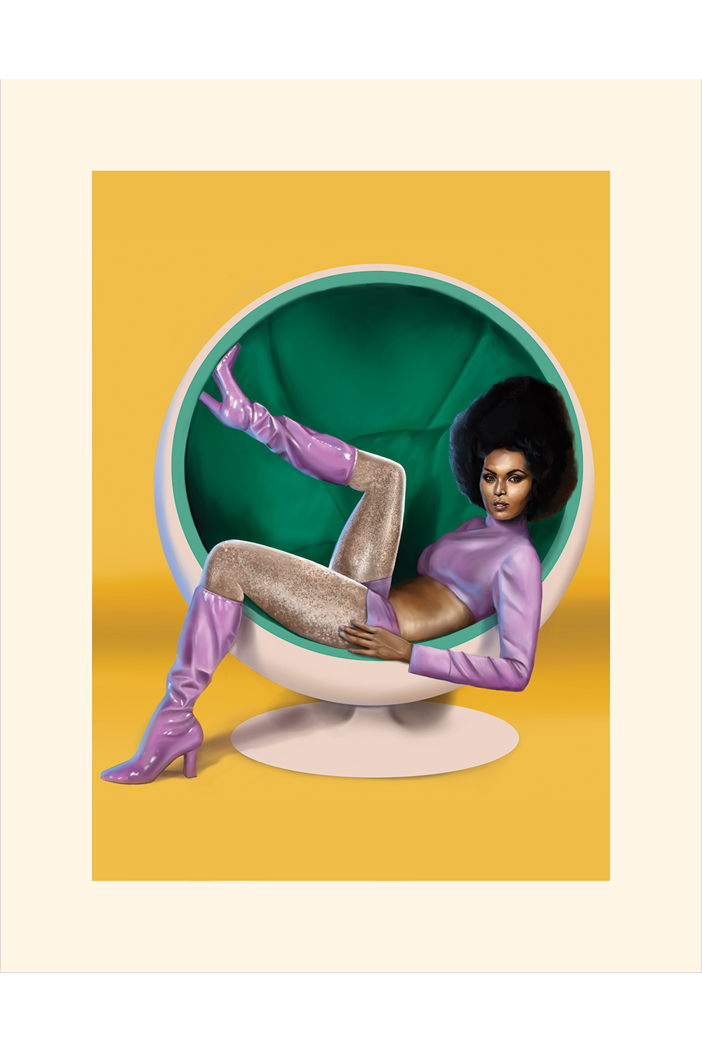 25. "Ball Chair" by Mona Collentine