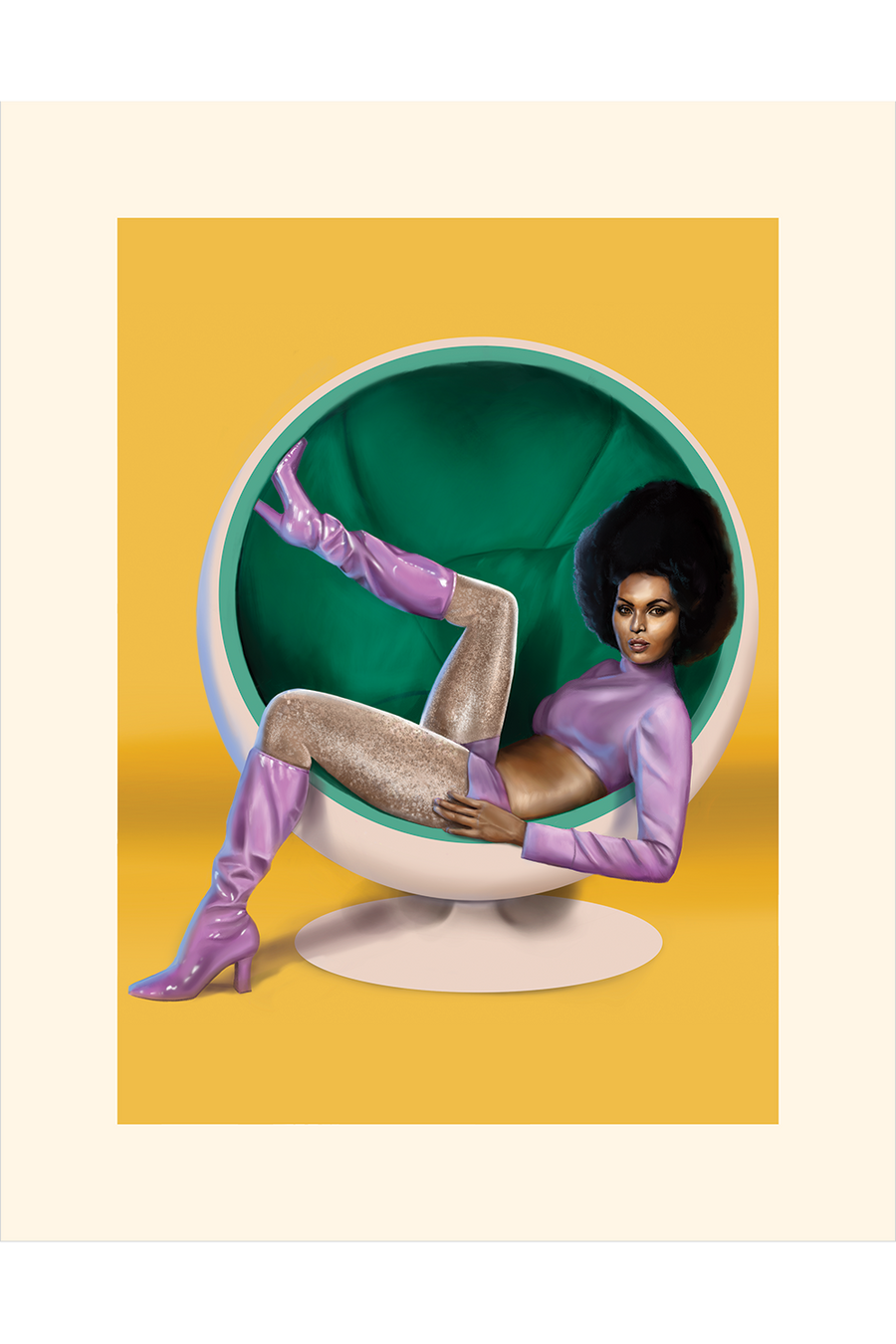 25. "Ball Chair" by Mona Collentine