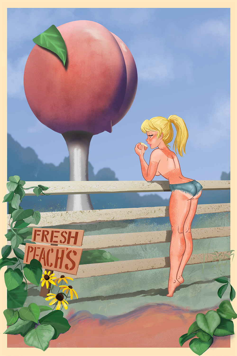 9.  "Peaches" by Mona Collentine