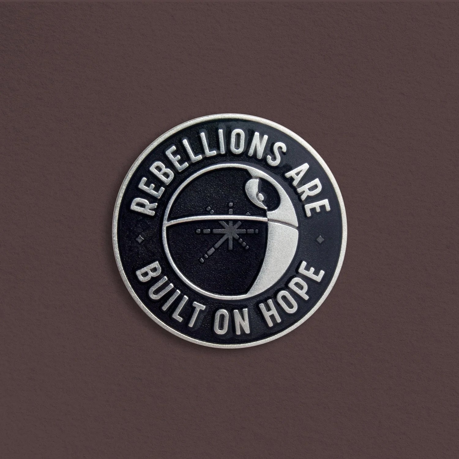 "Rebellions Are Built On Hope" Pin by MacGuffin Goods