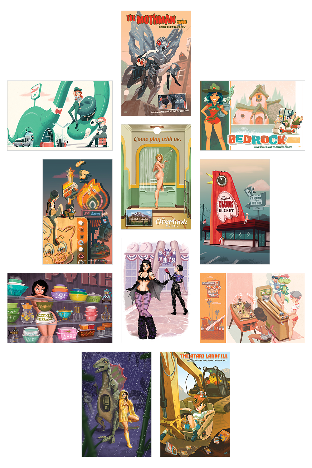 Roadside Attraction Postcard Set